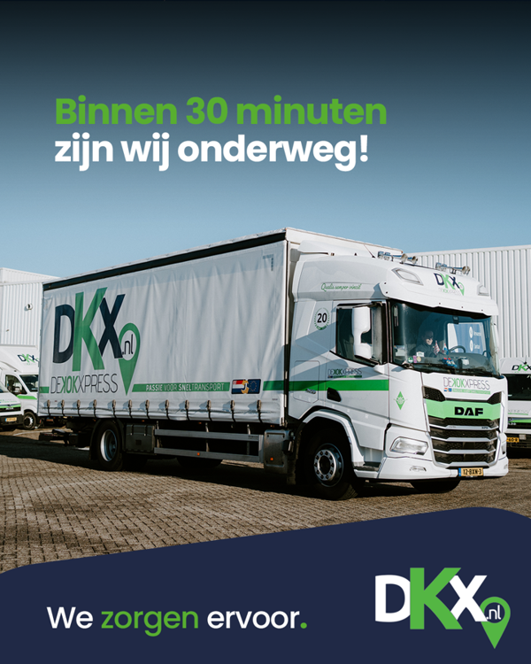 Zending Binnen 30 Minuten Onderweg