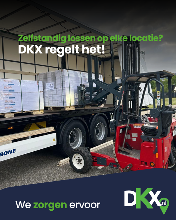 Zelfstandig Lossen Met De Meeneemheftruck